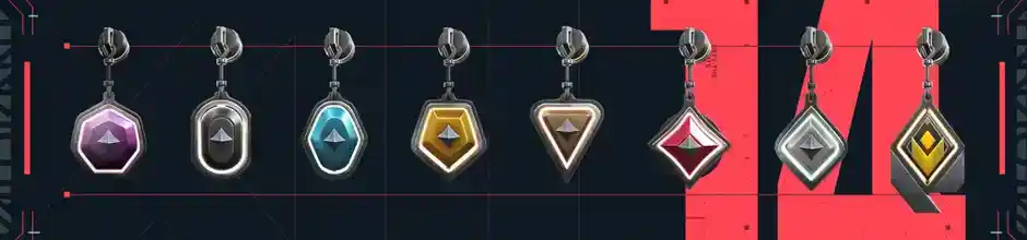 Compañeros de armas de recompensa en el modo Clasificatoria de Valorant