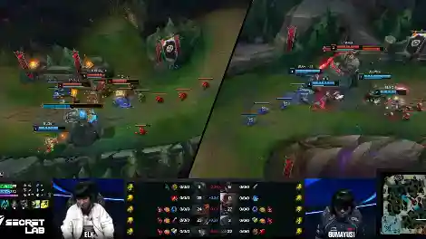 Troca de pistas de eSports de LoL