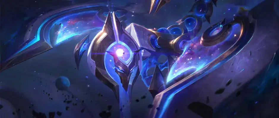 Arte splash do Skarner cósmico