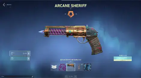 Arcane Sheriff Valorant Skin