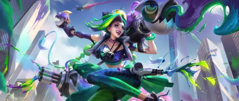 Jinx in Wild Rift with her exclusive skin