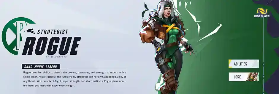 Rogue's profile in Marvel Rivals