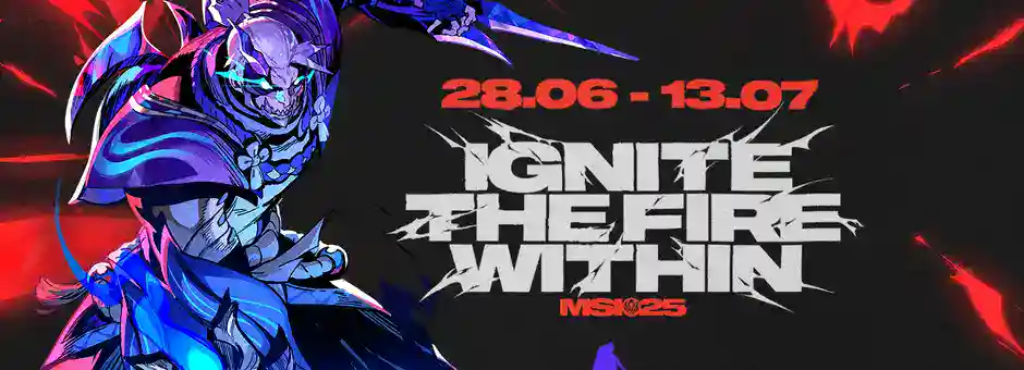 Banner del MSI 2025 de LoL