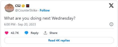 Valve Drops Hint That Counter-Strike 2 Will Be Released On September 27,  2023